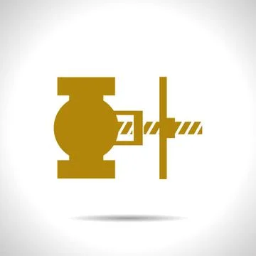 Vector color flat valve icon Stock Illustration
