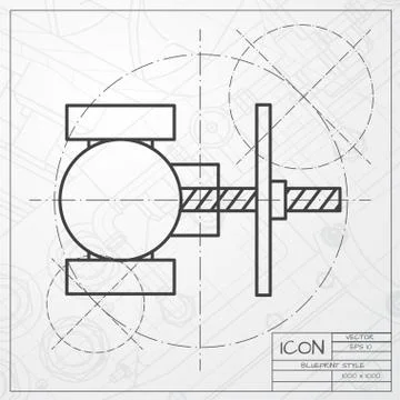 Vector color flat valve icon Stock Illustration