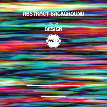 Vector color glitch abstract background. Stock Illustration