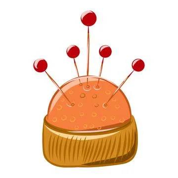 Vector color hand-drawn illustration of knitting items Ilustración de archivo