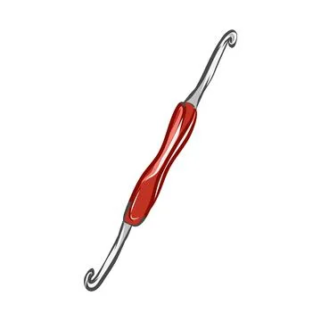 Vector color hand-drawn illustration of knitting items Ilustración de archivo