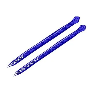 Vector color hand-drawn illustration of knitting items Ilustración de archivo