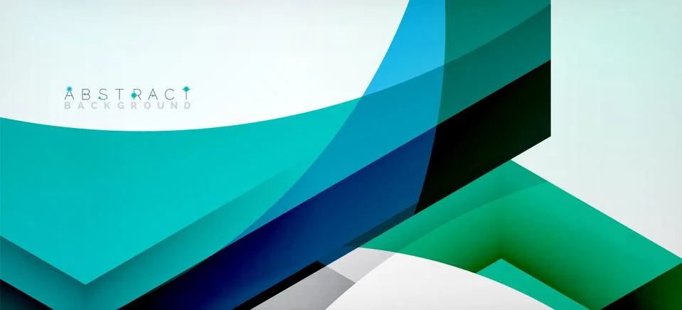 Vector color hexagons geometric abstract background Stock Illustration