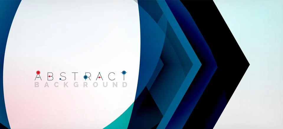 Vector color hexagons geometric abstract background Illustrazione stock