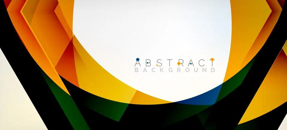 Vector color hexagons geometric abstract background イラスト素材