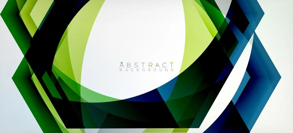 Vector color hexagons geometric abstract background Illustrazione stock