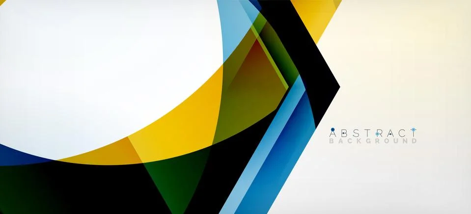 Vector color hexagons geometric abstract background Illustrazione stock