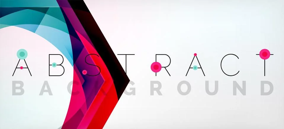 Vector color hexagons geometric abstract background イラスト素材