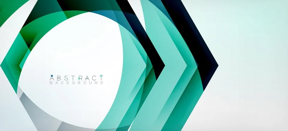 Vector color hexagons geometric abstract background Stock Illustration