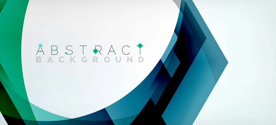 Vector color hexagons geometric abstract background Stock Illustration