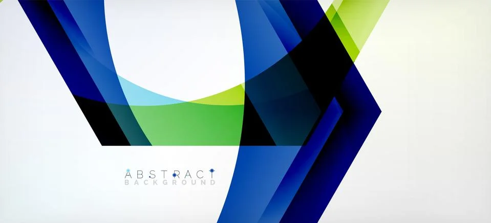 Vector color hexagons geometric abstract background Stock Illustration