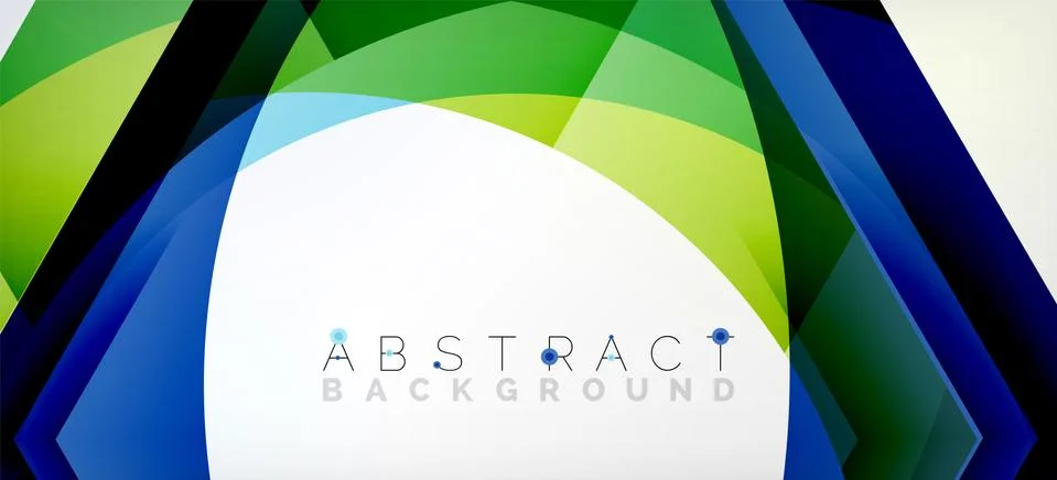 Vector color hexagons geometric abstract background Stock Illustration