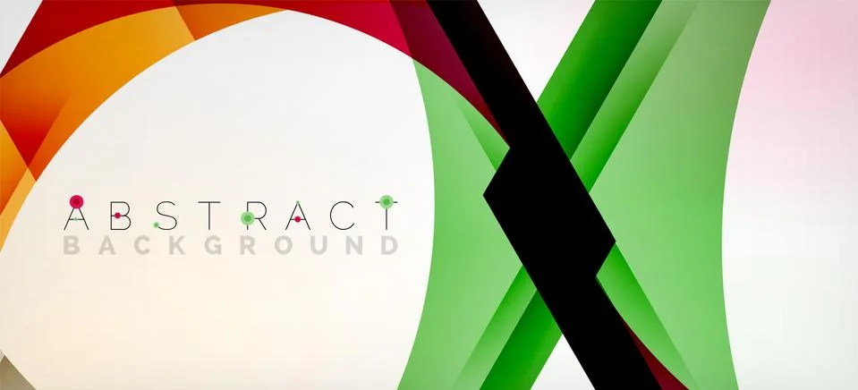 Vector color hexagons geometric abstract background Stock Illustration
