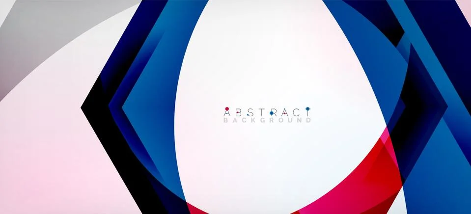 Vector color hexagons geometric abstract background Stock Illustration