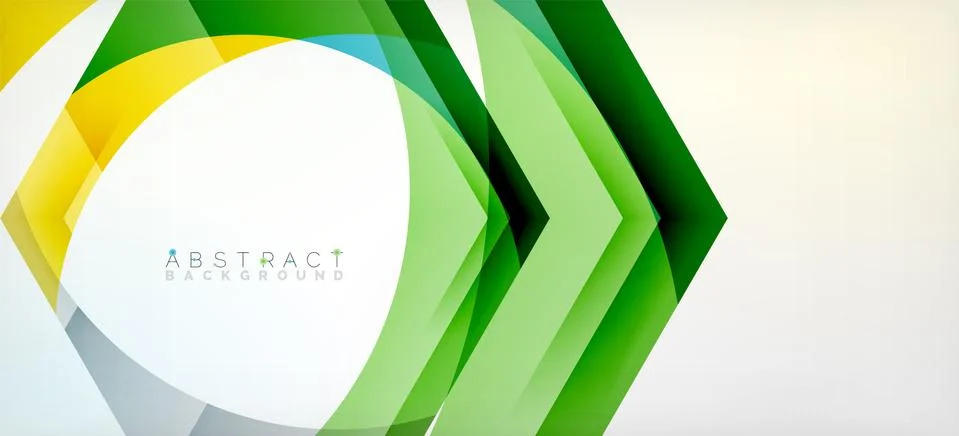Vector color hexagons geometric abstract background Stock Illustration