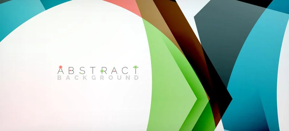 Vector color hexagons geometric abstract background Stock Illustration