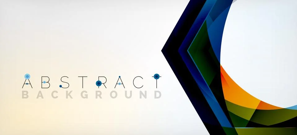 Vector color hexagons geometric abstract background イラスト素材