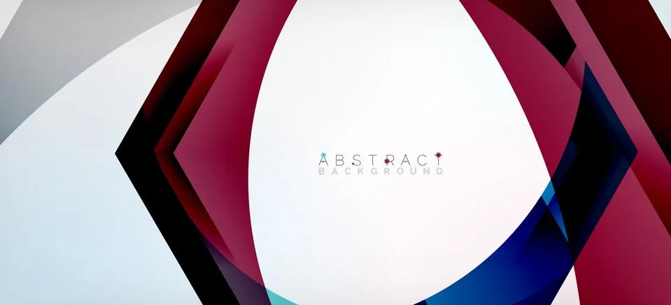 Vector color hexagons geometric abstract background Stock Illustration