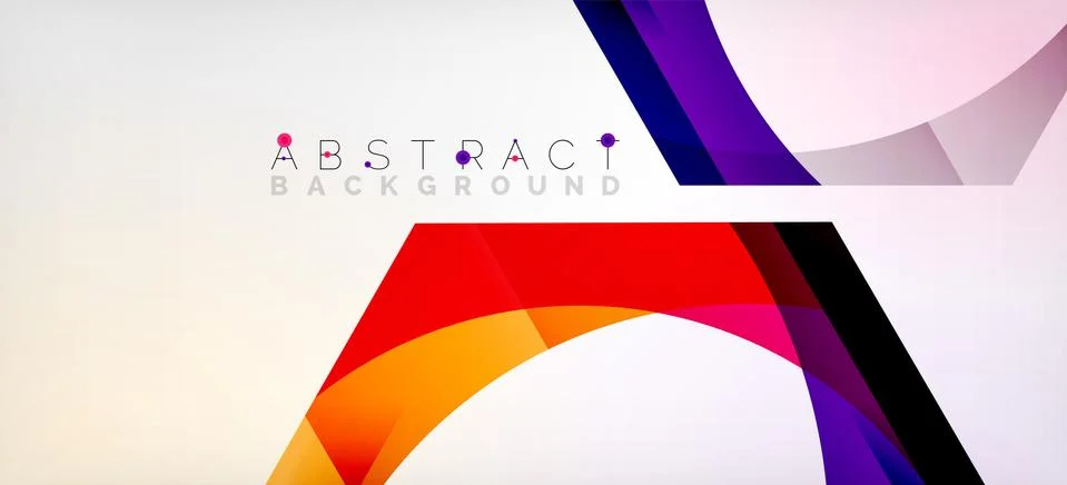 Vector color hexagons geometric abstract background Illustrazione stock