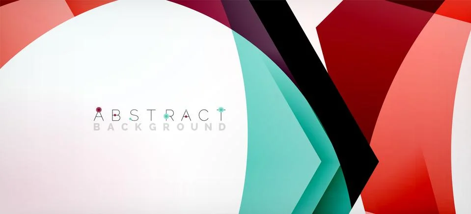 Vector color hexagons geometric abstract background Stock Illustration