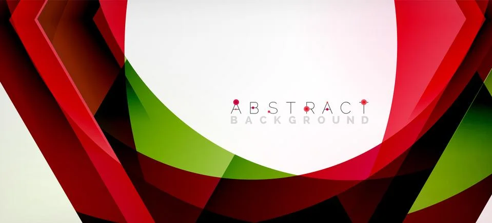Vector color hexagons geometric abstract background Illustrazione stock