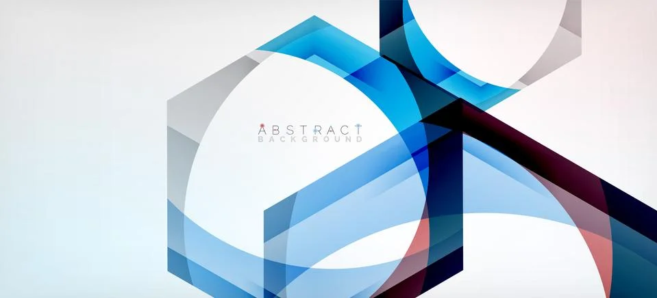 Vector color hexagons geometric abstract background 스톡 일러스트