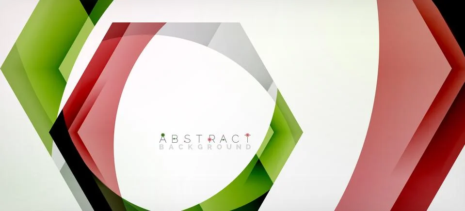 Vector color hexagons geometric abstract background 스톡 일러스트