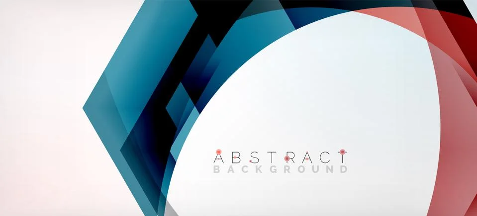 Vector color hexagons geometric abstract background Stock Illustration