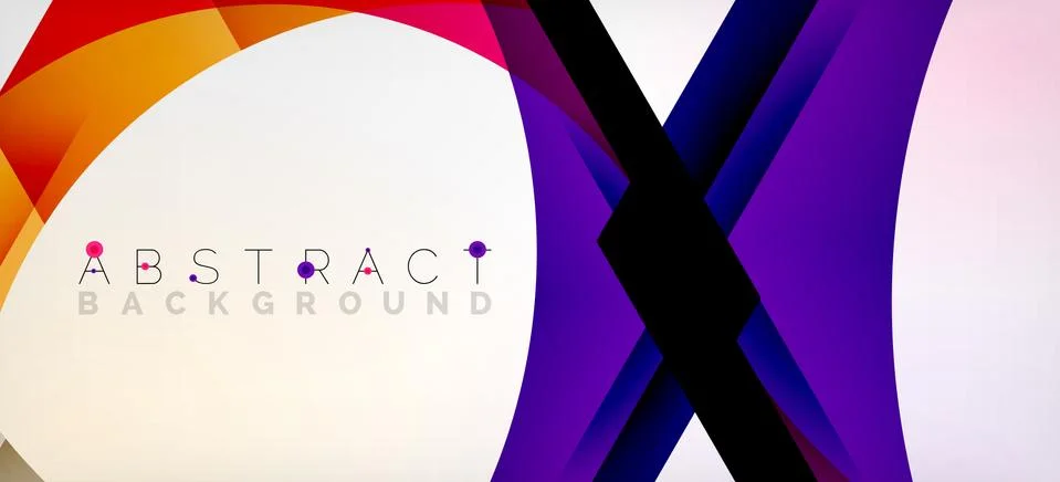 Vector color hexagons geometric abstract background Stock Illustration