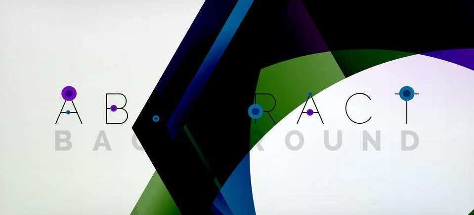 Vector color hexagons geometric abstract background Stock Illustration
