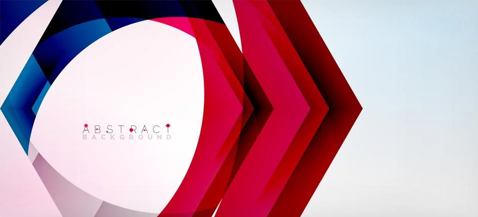 Vector color hexagons geometric abstract background Illustrazione stock