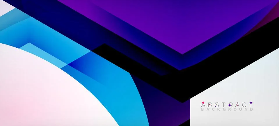 Vector color hexagons geometric abstract background Stock Illustration