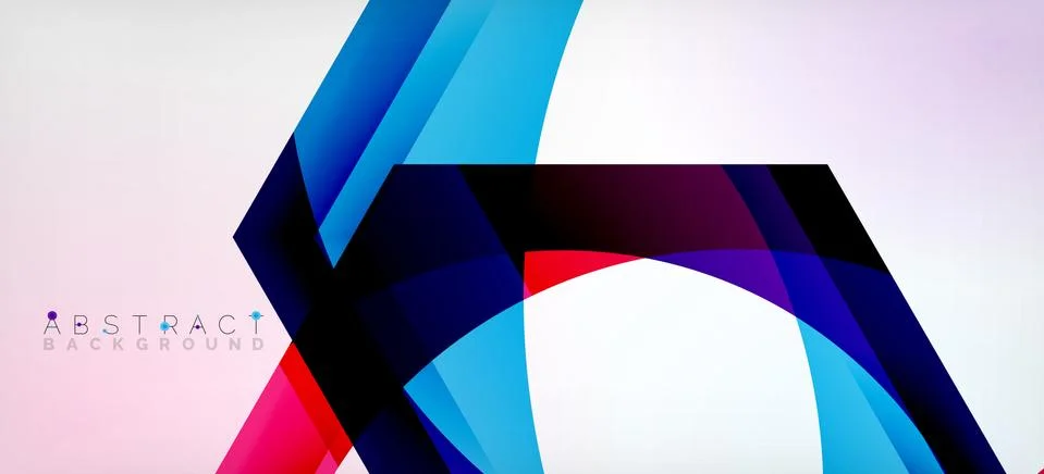 Vector color hexagons geometric abstract background Stock Illustration