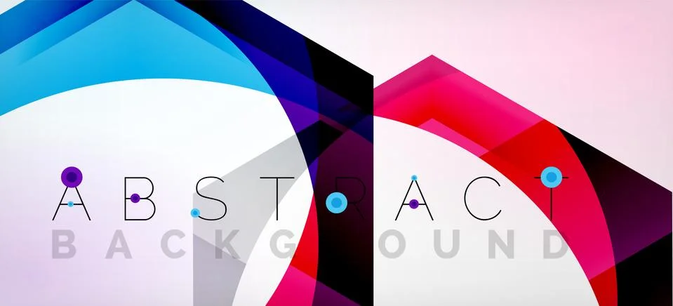 Vector color hexagons geometric abstract background Stock Illustration