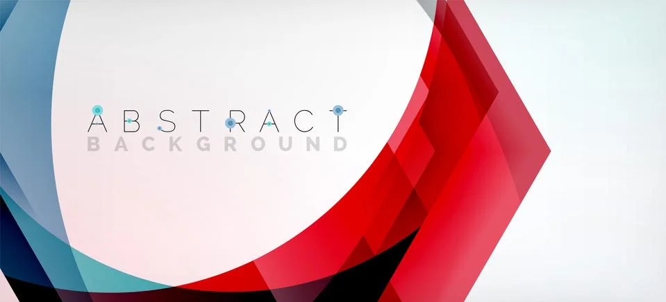 Vector color hexagons geometric abstract background Illustrazione stock