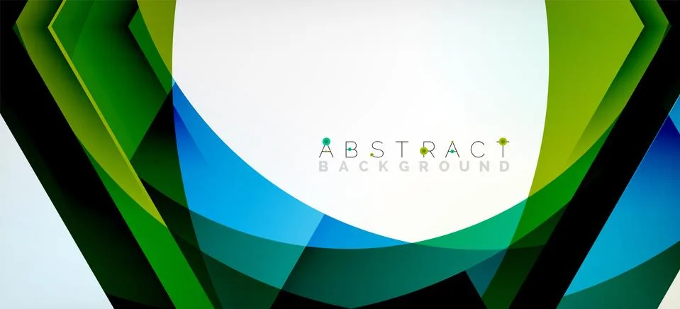 Vector color hexagons geometric abstract background イラスト素材
