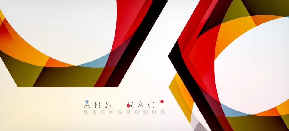 Vector color hexagons geometric abstract background Stock Illustration