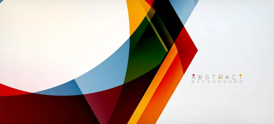Vector color hexagons geometric abstract background Stock Illustration