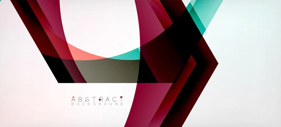 Vector color hexagons geometric abstract background Stock Illustration