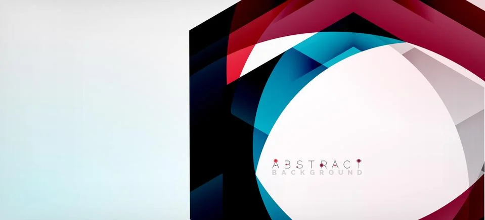 Vector color hexagons geometric abstract background 스톡 일러스트