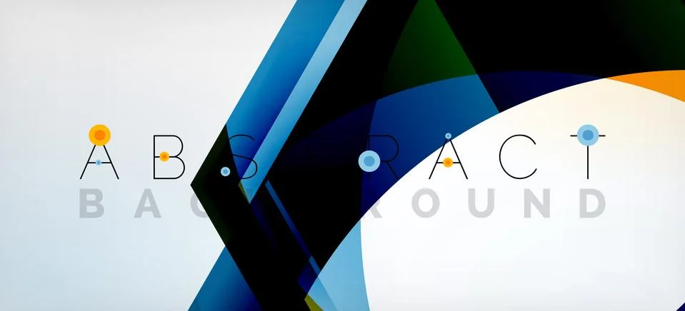 Vector color hexagons geometric abstract background イラスト素材