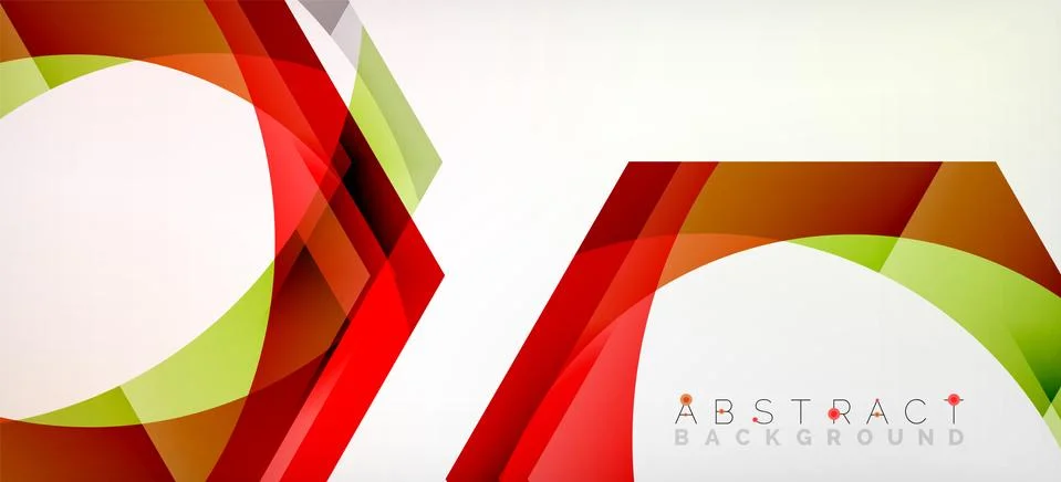 Vector color hexagons geometric abstract background Stock Illustration