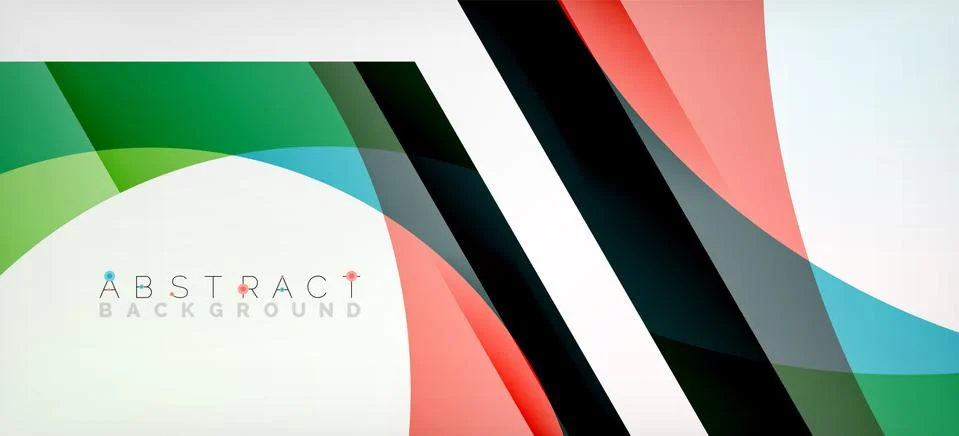 Vector color hexagons geometric abstract background Stock Illustration
