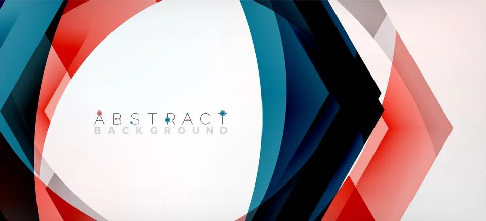 Vector color hexagons geometric abstract background Illustrazione stock