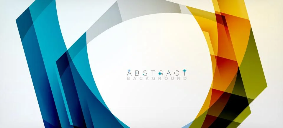 Vector color hexagons geometric abstract background イラスト素材