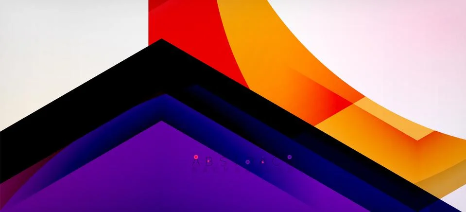 Vector color hexagons geometric abstract background Stock Illustration