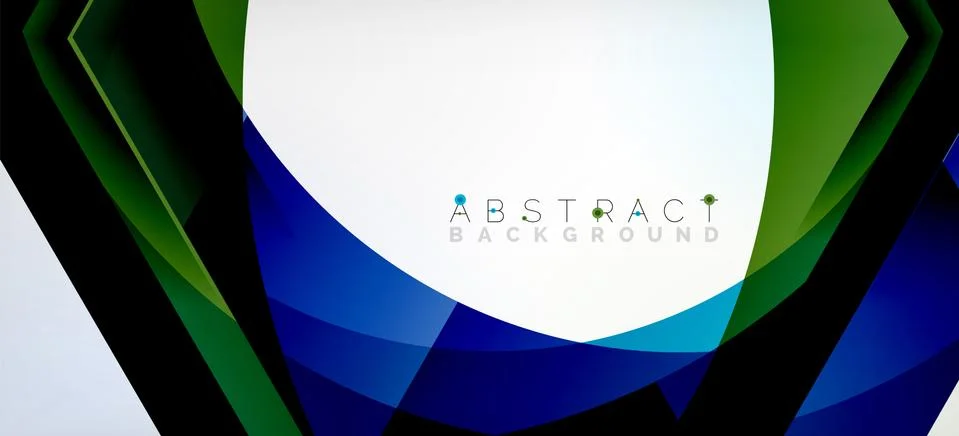 Vector color hexagons geometric abstract background Stock Illustration