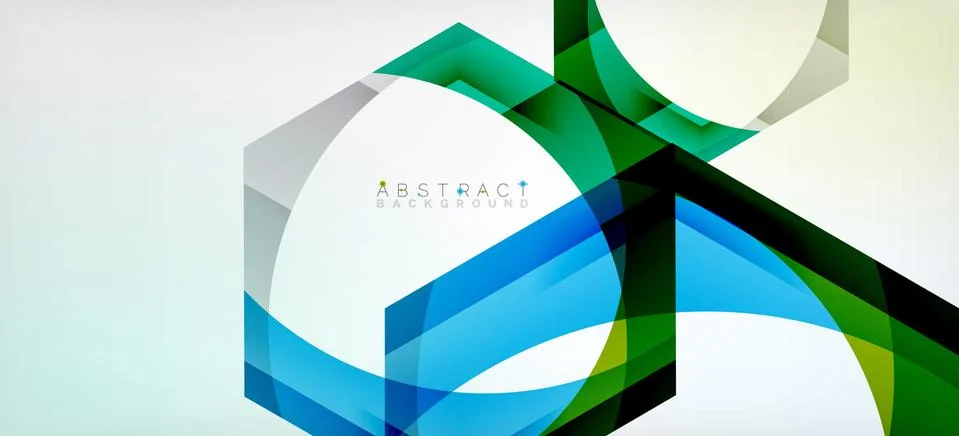 Vector color hexagons geometric abstract background Stock Illustration