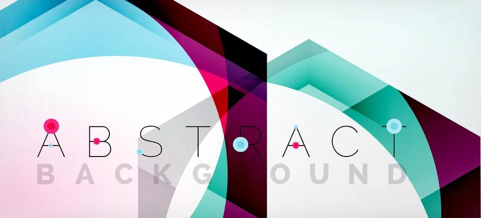 Vector color hexagons geometric abstract background Illustrazione stock