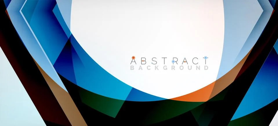 Vector color hexagons geometric abstract background イラスト素材